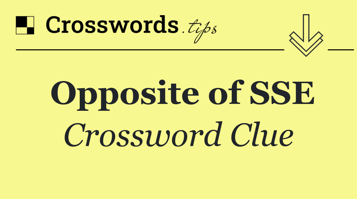 Opposite of SSE
