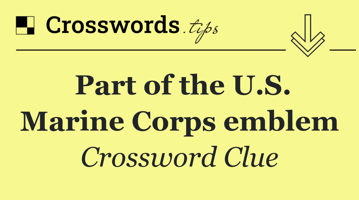 Part of the U.S. Marine Corps emblem