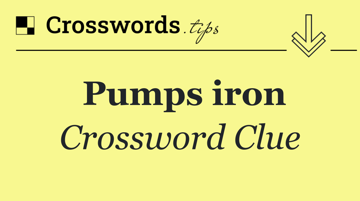 Pumps iron