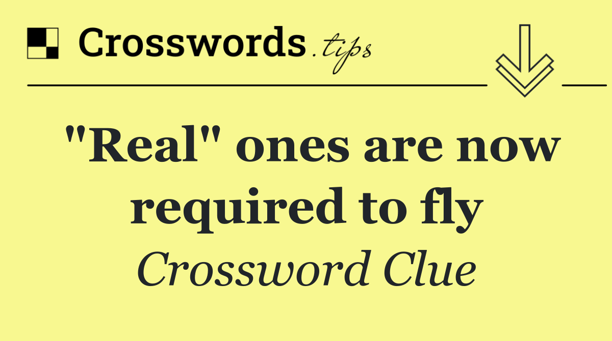 "Real" ones are now required to fly