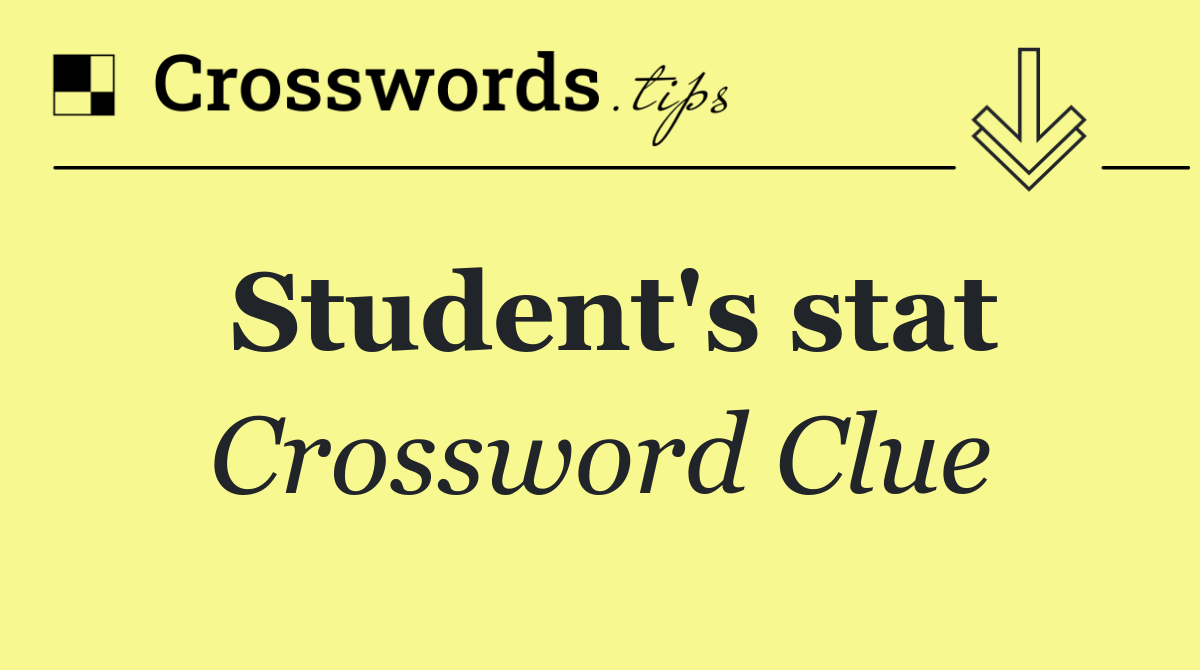 Student's stat