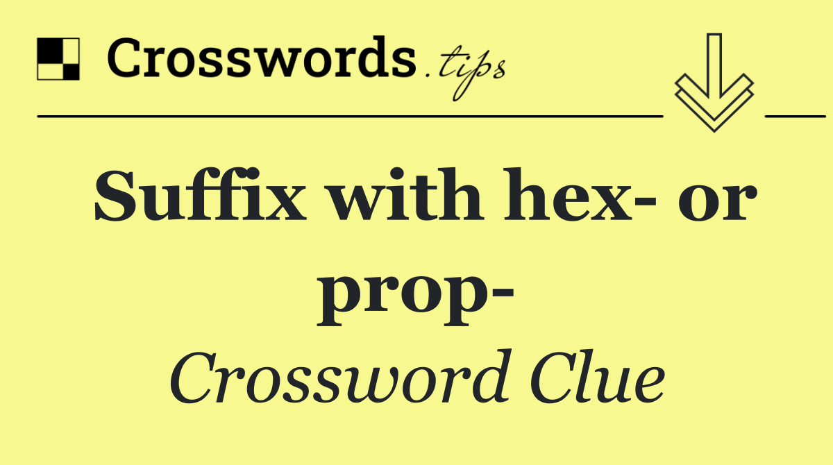 Suffix with hex  or prop 