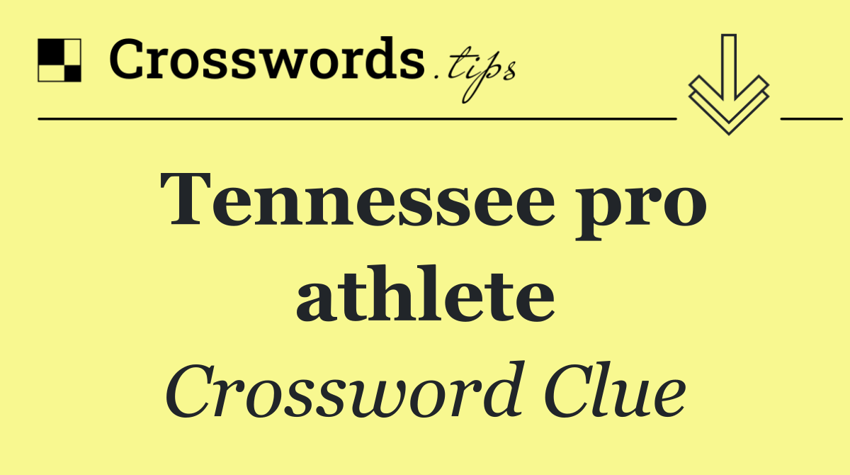 Tennessee pro athlete