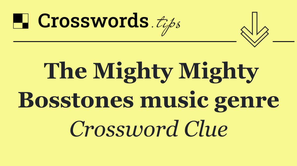 The Mighty Mighty Bosstones music genre