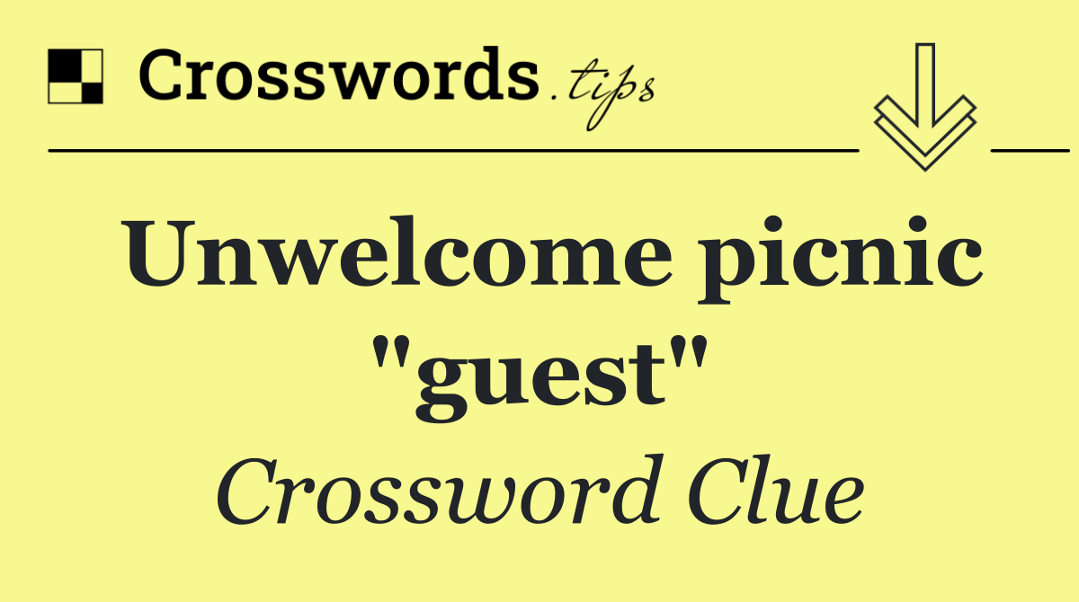 Unwelcome picnic "guest"