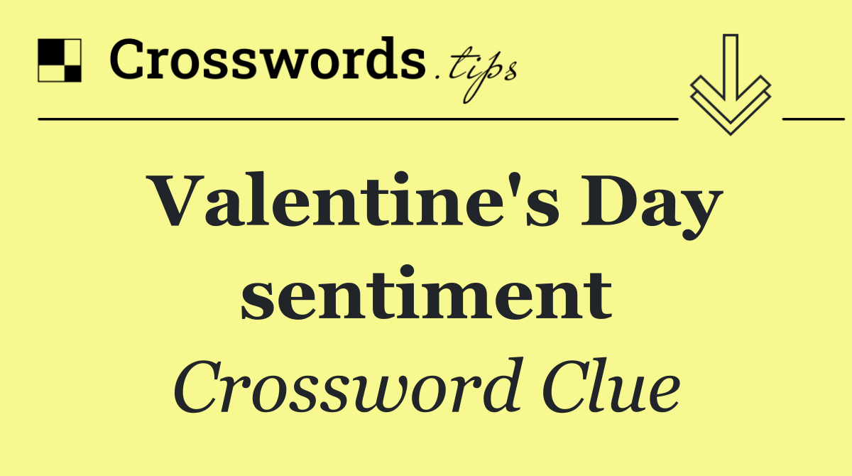 Valentine's Day sentiment