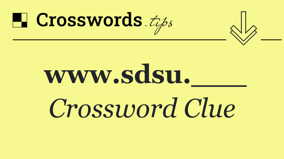 www.sdsu.___