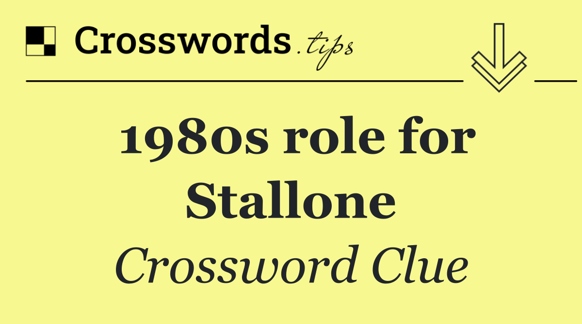 1980s role for Stallone