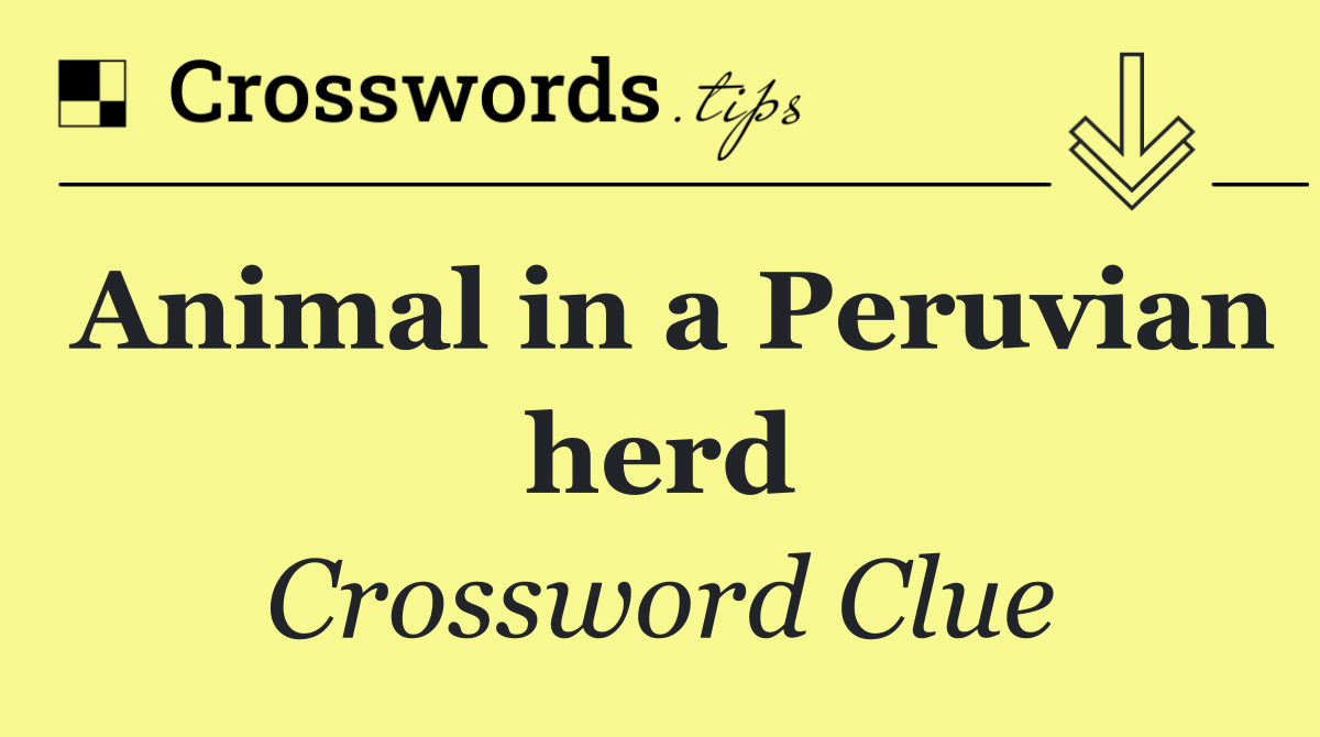 Animal in a Peruvian herd
