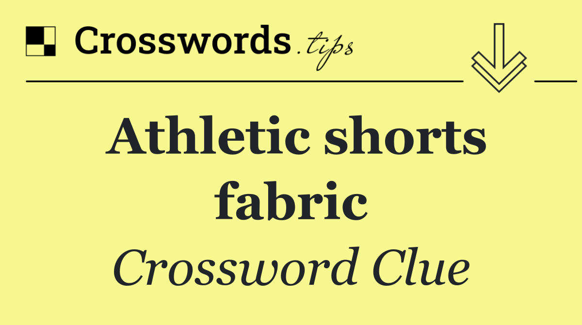 Athletic shorts fabric