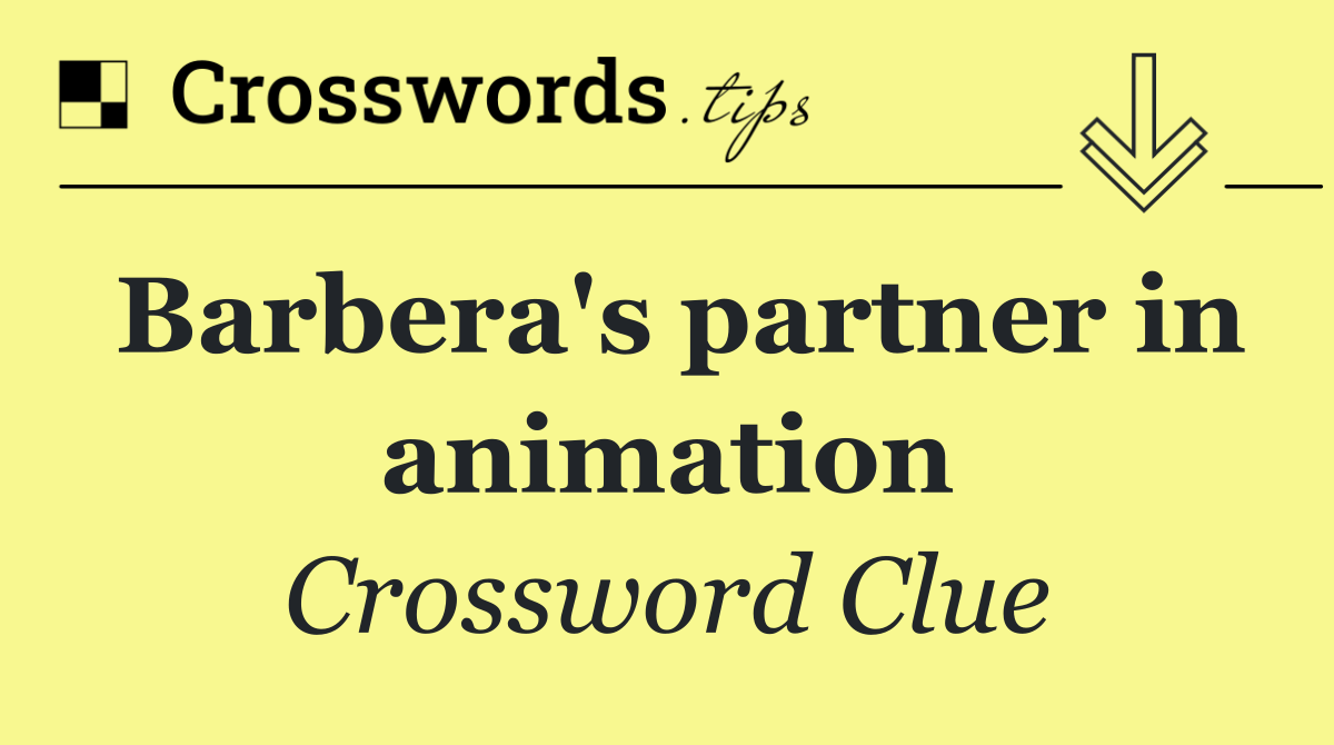 Barbera's partner in animation