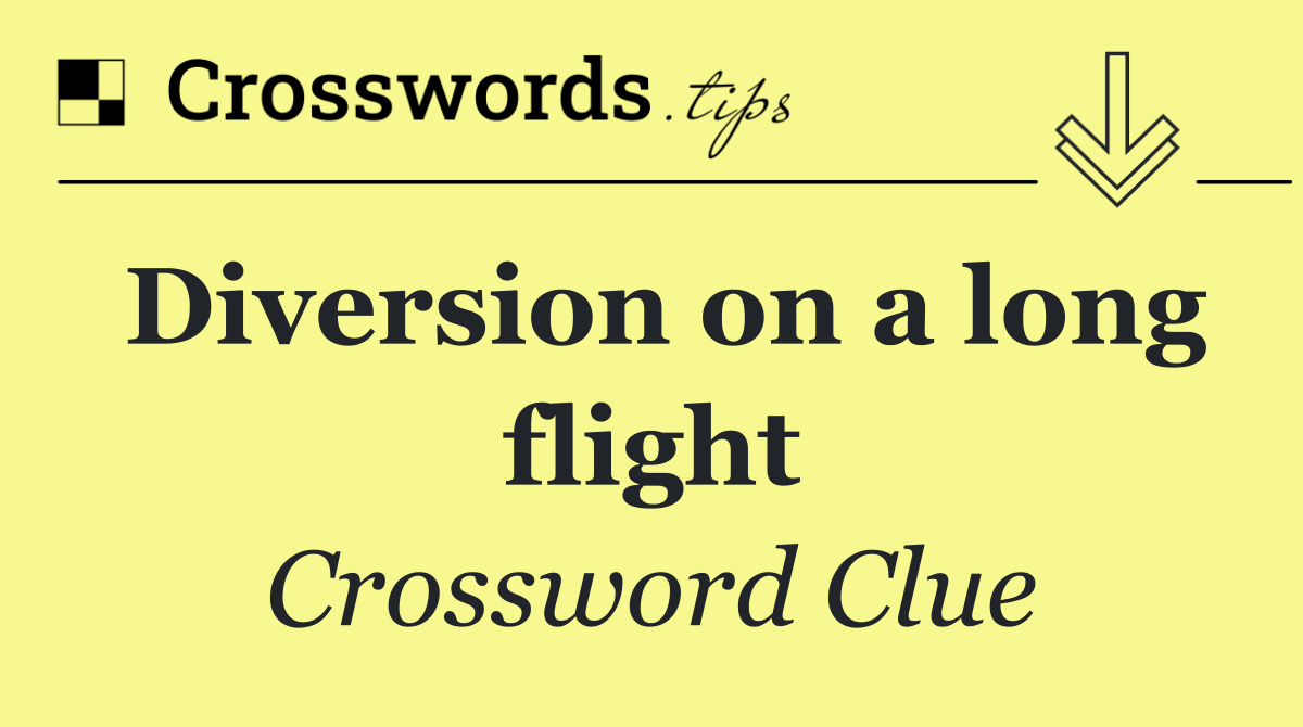 Diversion on a long flight
