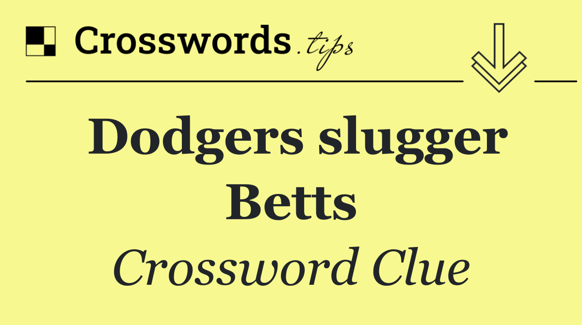 Dodgers slugger Betts