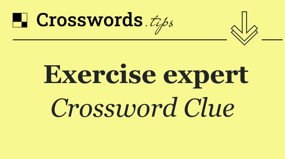 Exercise expert