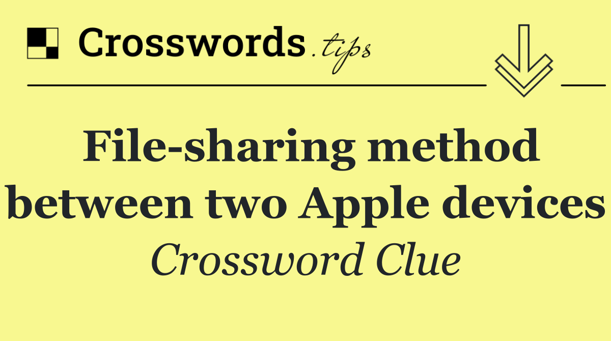 File sharing method between two Apple devices
