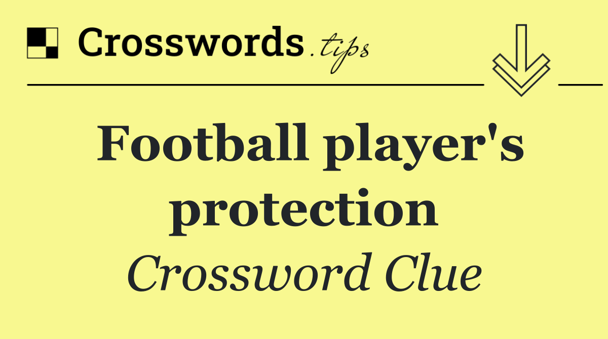 Football player's protection