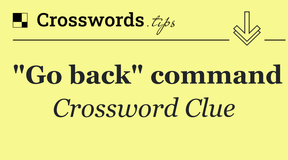 "Go back" command