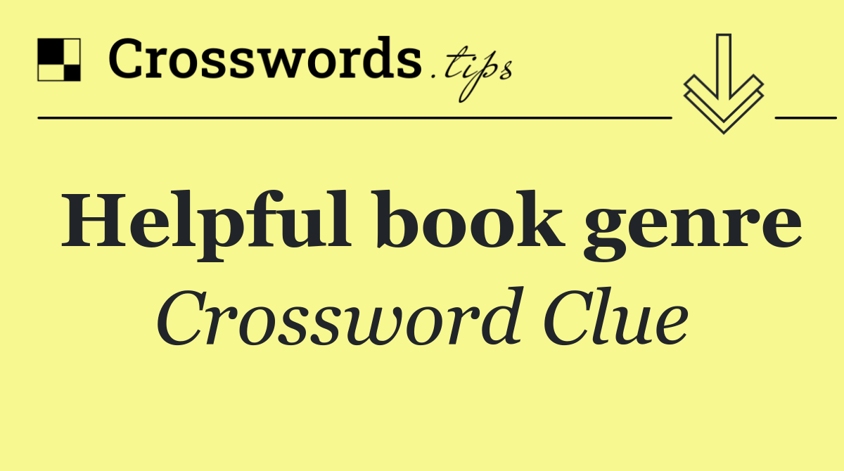 Helpful book genre