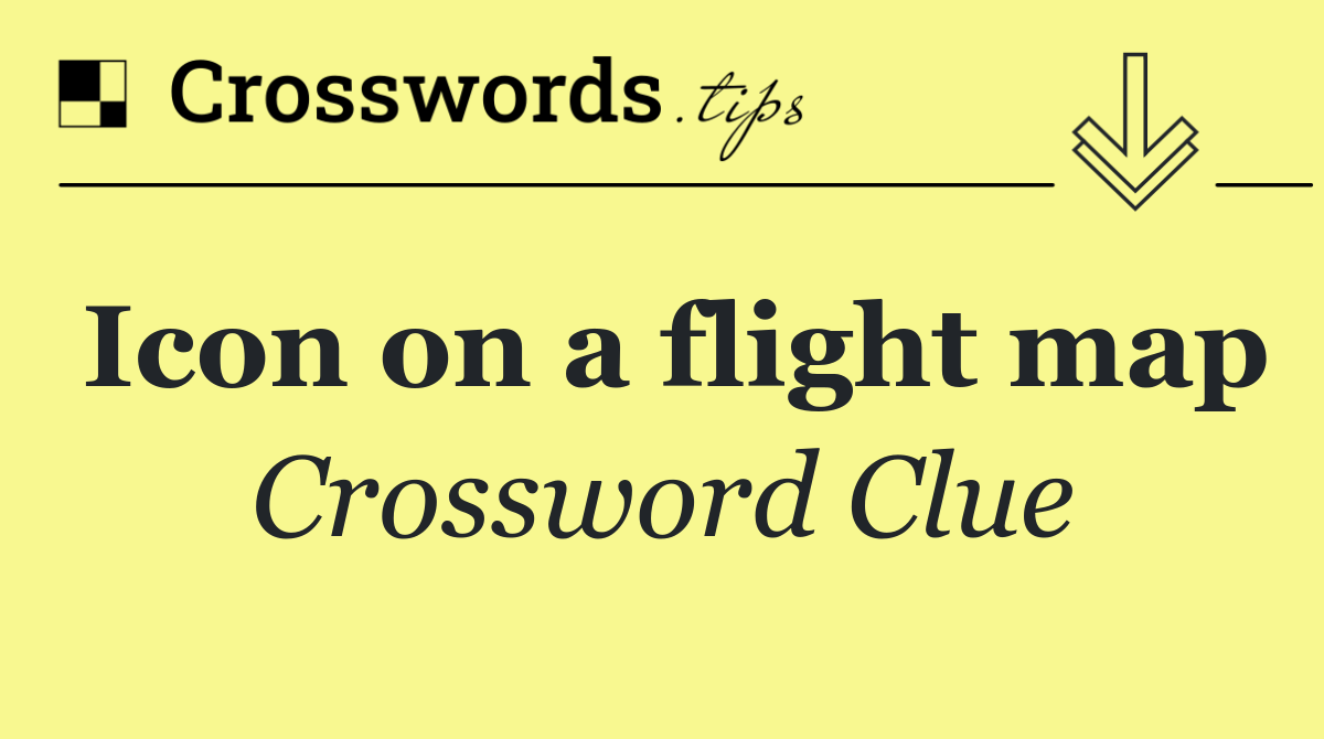 Icon on a flight map