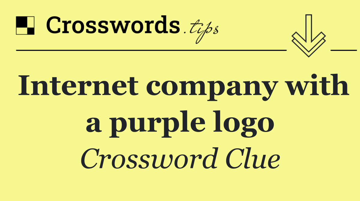 Internet company with a purple logo
