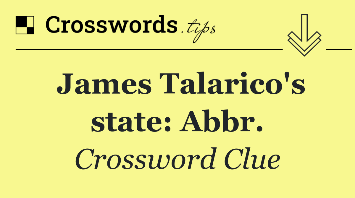 James Talarico's state: Abbr.