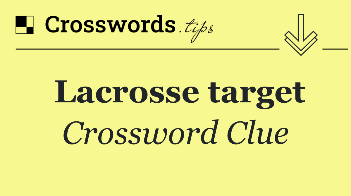 Lacrosse target
