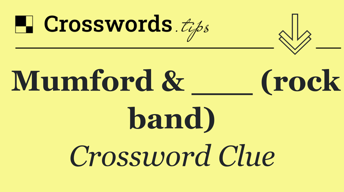 Mumford & ___ (rock band)