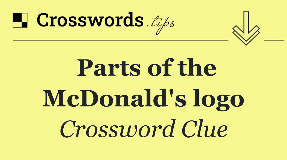 Parts of the McDonald's logo
