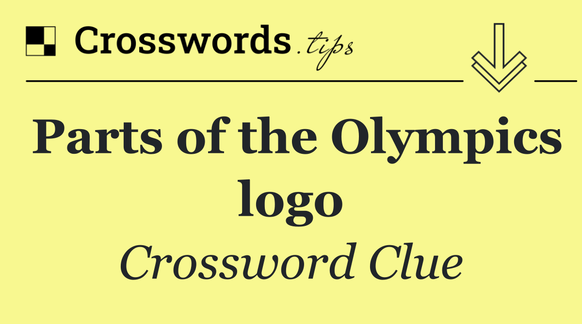 Parts of the Olympics logo