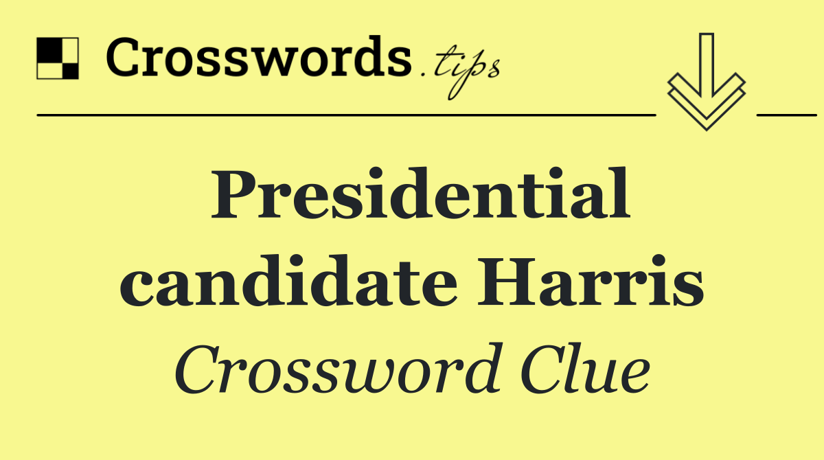 Presidential candidate Harris