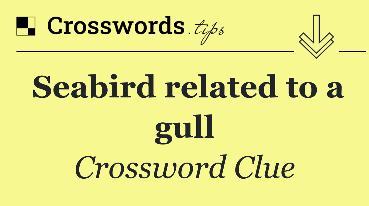 Seabird related to a gull