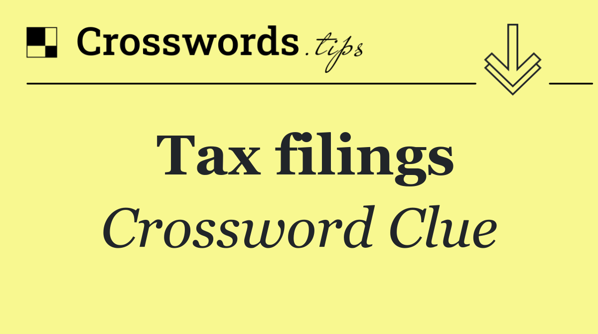 Tax filings
