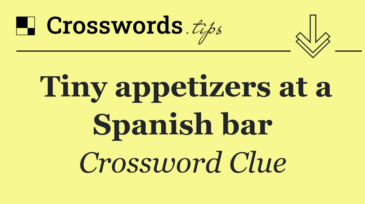 Tiny appetizers at a Spanish bar