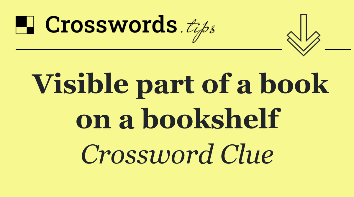 Visible part of a book on a bookshelf