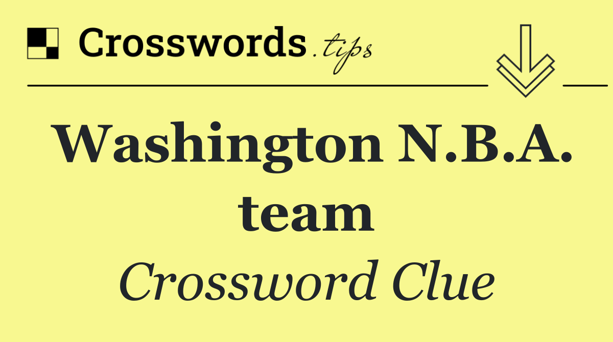 Washington N.B.A. team