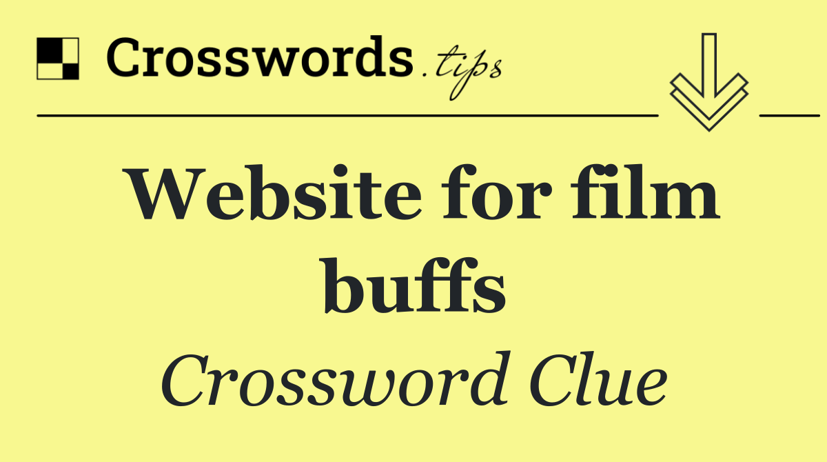 Website for film buffs