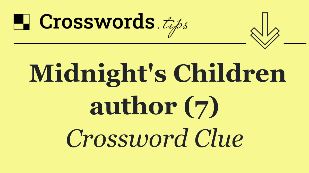 Midnight's Children author (7)