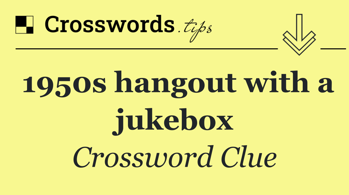 1950s hangout with a jukebox