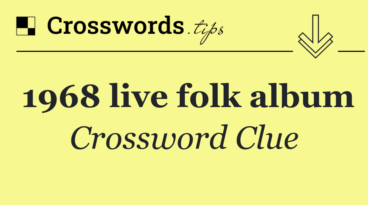 1968 live folk album