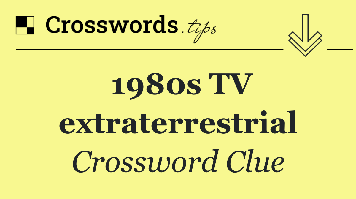 1980s TV extraterrestrial