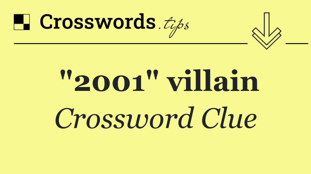 "2001" villain