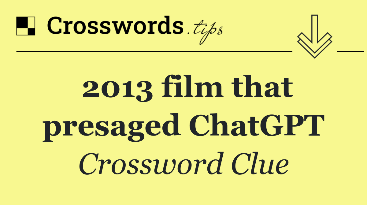 2013 film that presaged ChatGPT