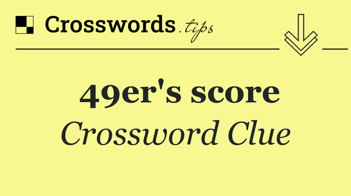 49er's score