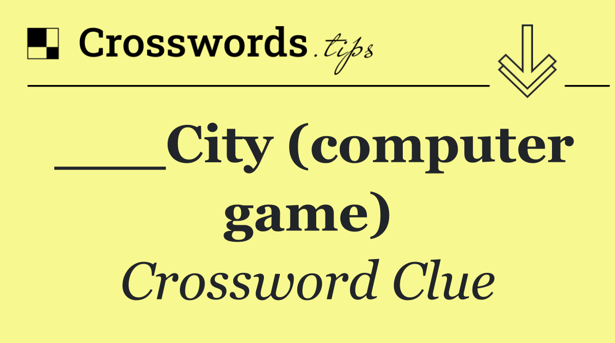 ___City (computer game)