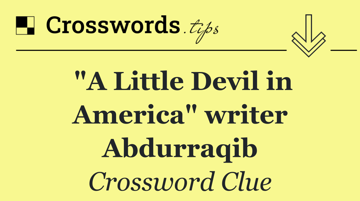 "A Little Devil in America" writer Abdurraqib