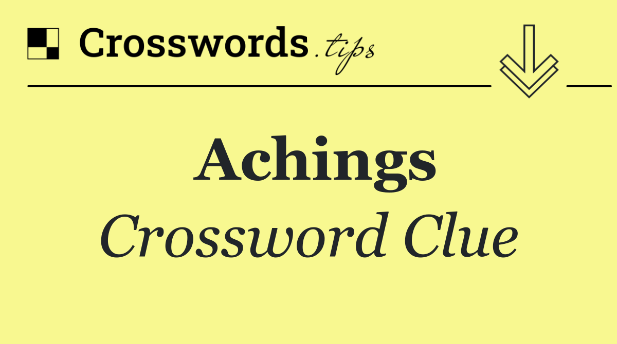 Achings
