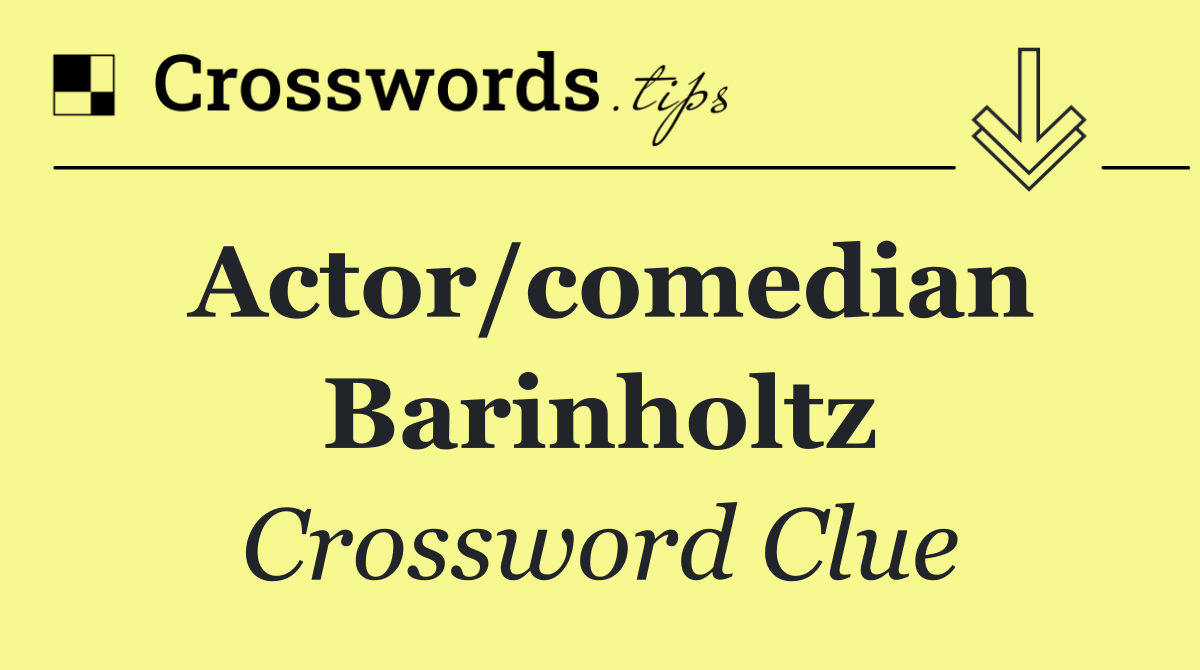 Actor/comedian Barinholtz