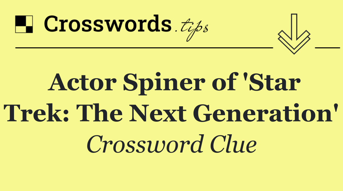 Actor Spiner of 'Star Trek: The Next Generation'
