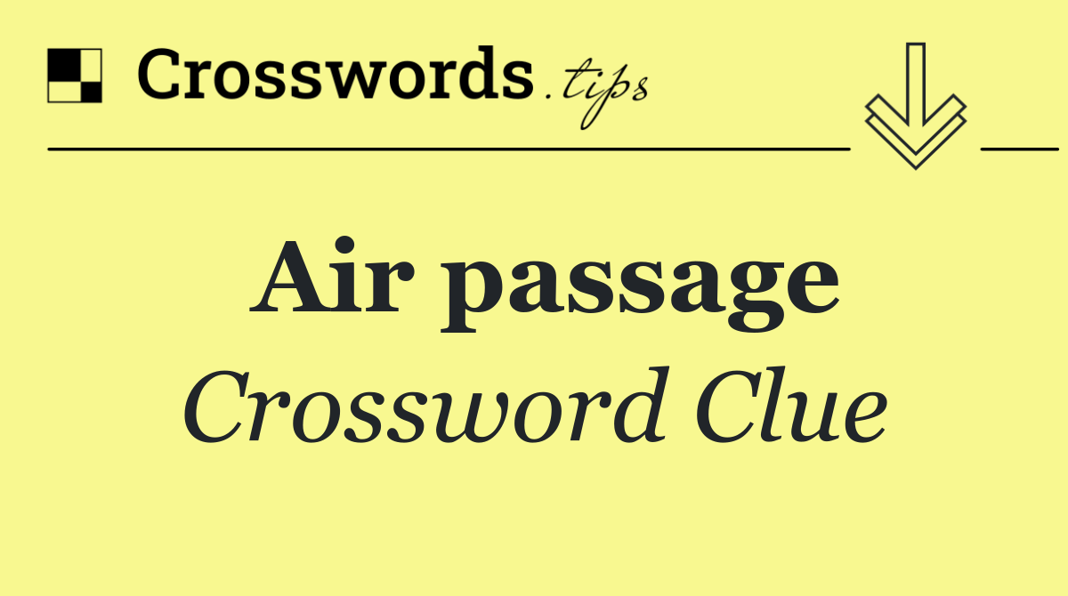 Air passage