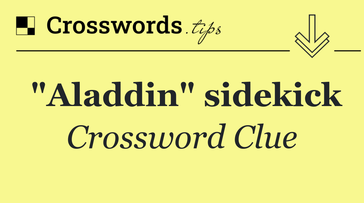 "Aladdin" sidekick